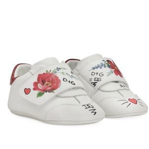 Dolce & Gabanna baby leather sneakers / shoes, size 17IT (3-6m US), NWOT